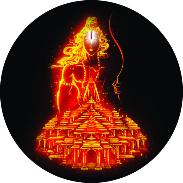 CRYSTALSIGN Shri Ram LED Photo with Adaptor 12x12 Inches For Home Decoration& Gifting